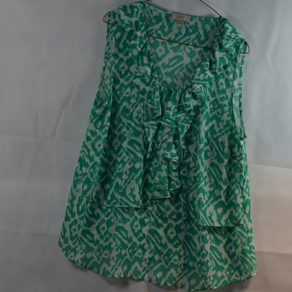 Green Light/Airy Summer Top SZ XL LOFT